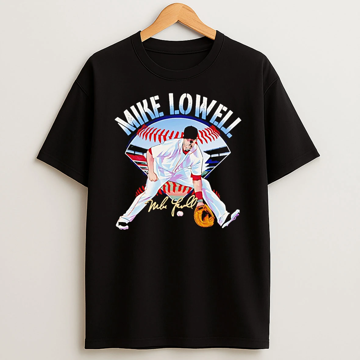 Mike Lowell Boston Red Sox Field Signature T Shirt