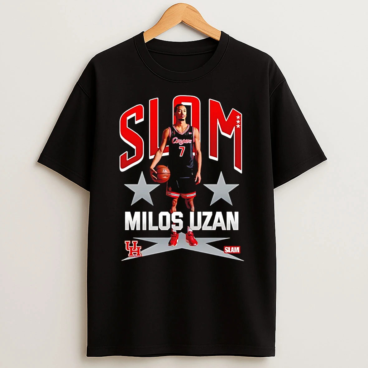 Milos Uzan Houston Cougars Slam Graphic T Shirt