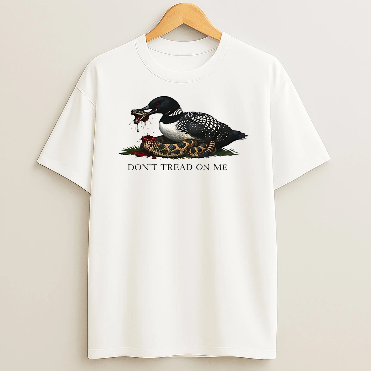 Minnesota Loon Dont Tread On Me Gadsden Flag T Shirt