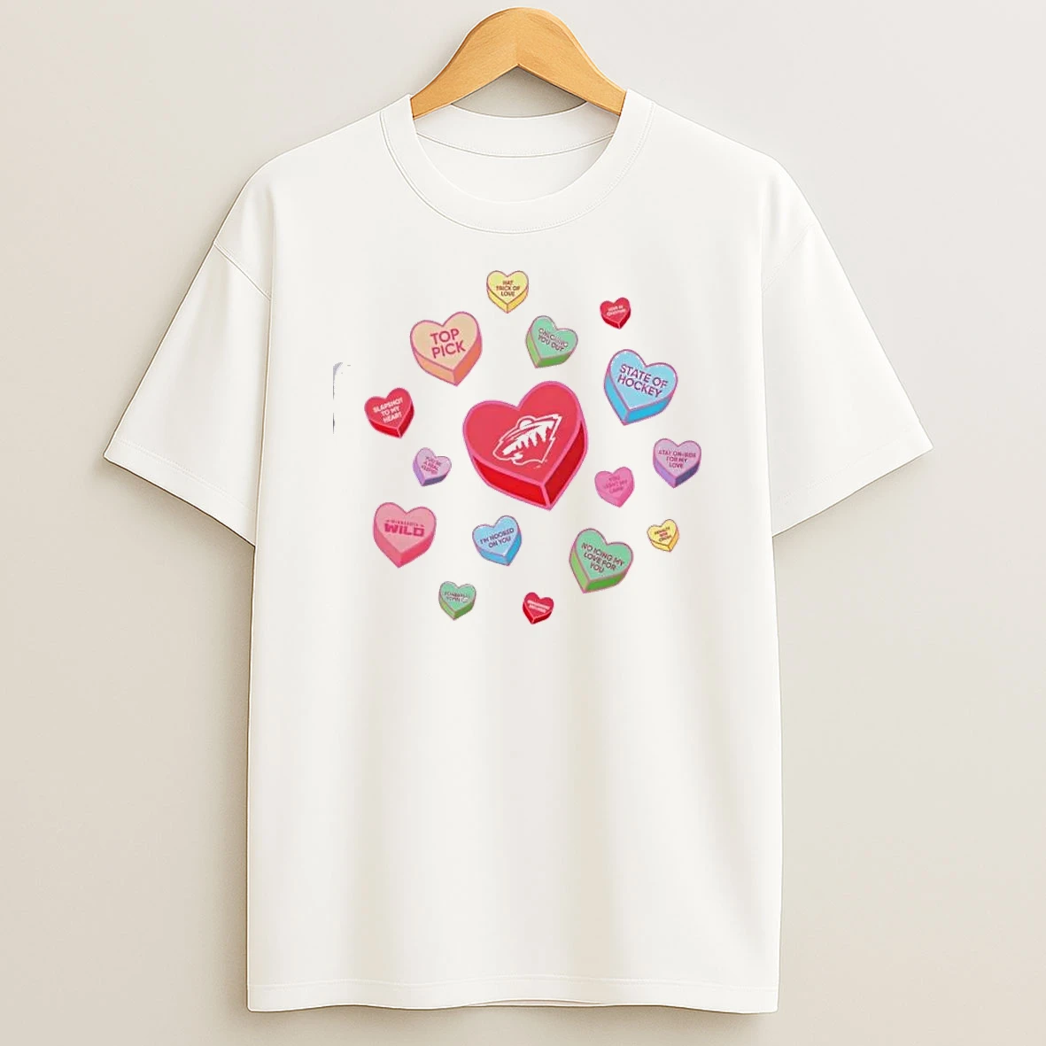 Minnesota Wild Sweet Talk Valentines Day T Shirt