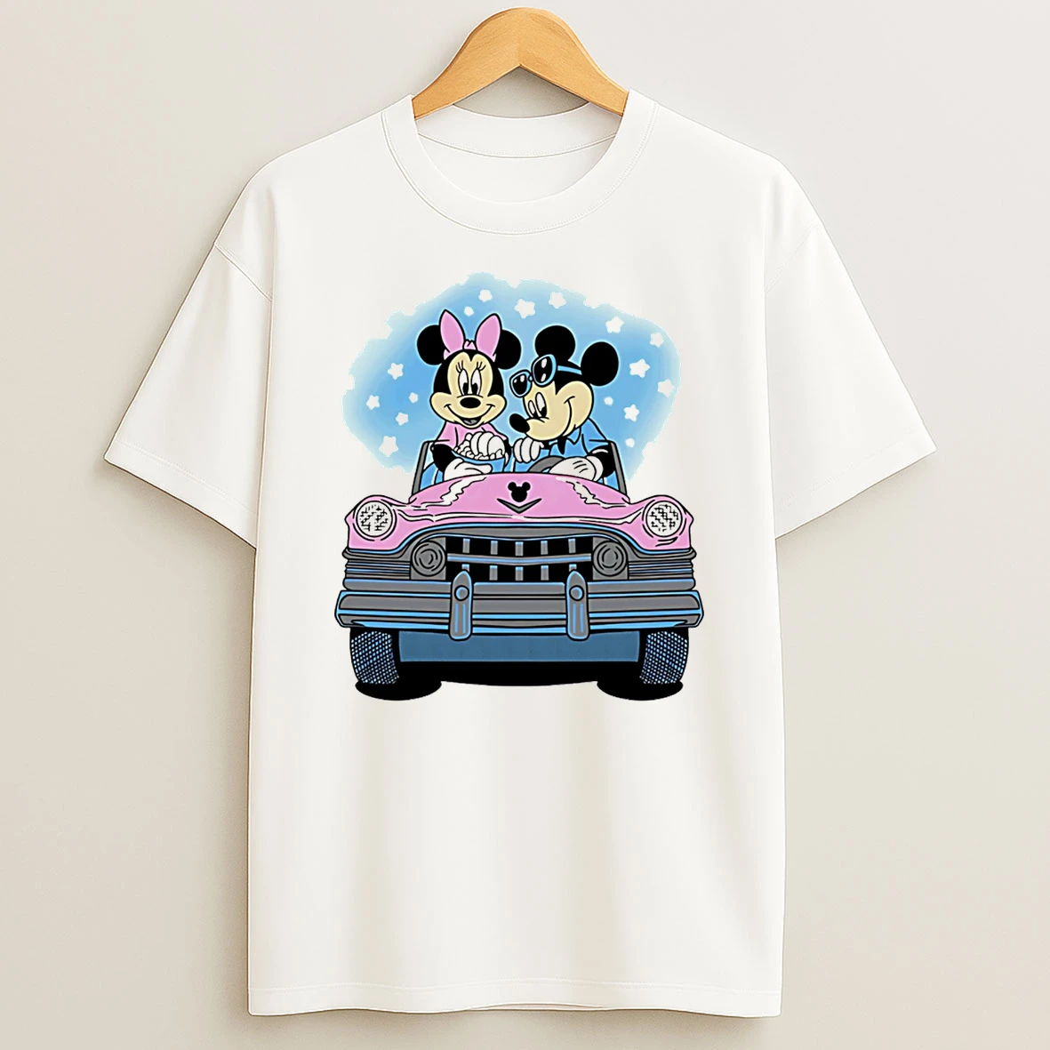 Minnie And Mickey Racing Valentine Day T Shirt