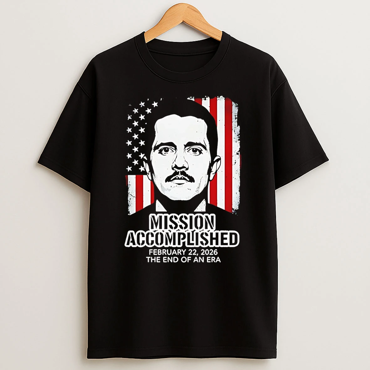 Mission Accomplished Feb 22 2026 El Mencho Flag Usa T Shirt