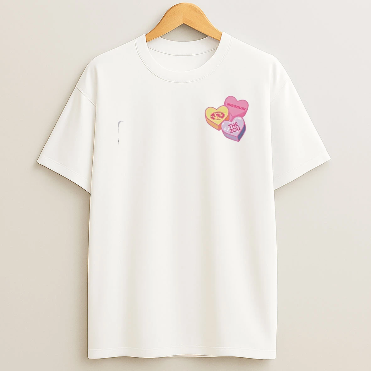 Missouri Tigers The Zou Candy Heart Valentines Day T Shirt