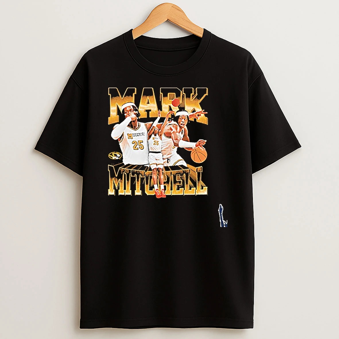 Mizzou Tigers Mark Mitchell Basketball Player T Shirt