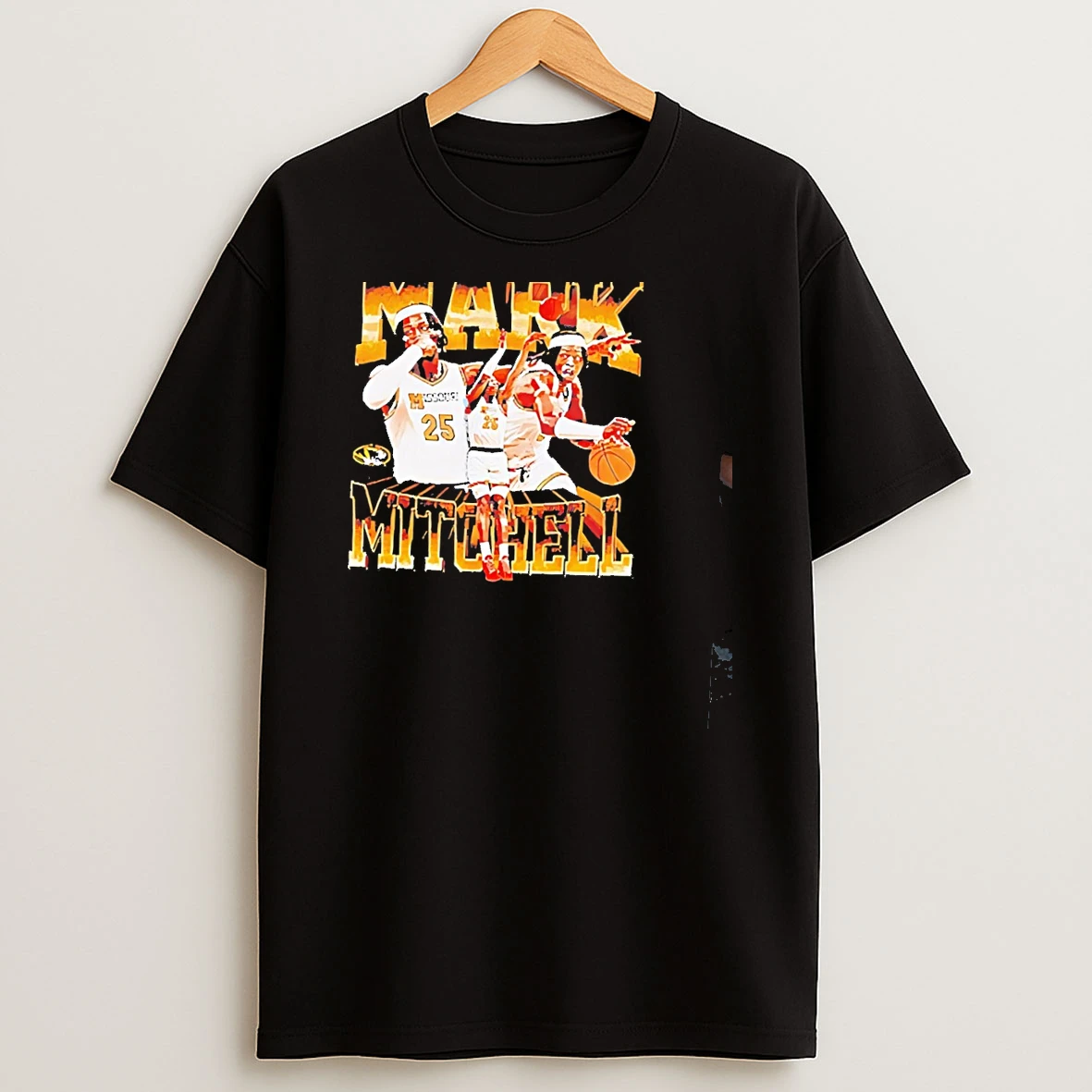 Mizzou Tigers Mark Mitchell Vintage Graphic T Shirt