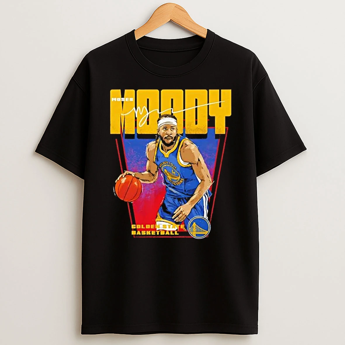 Moses Moody Golden State Warriors Basketball Premiere Signature T Shirt