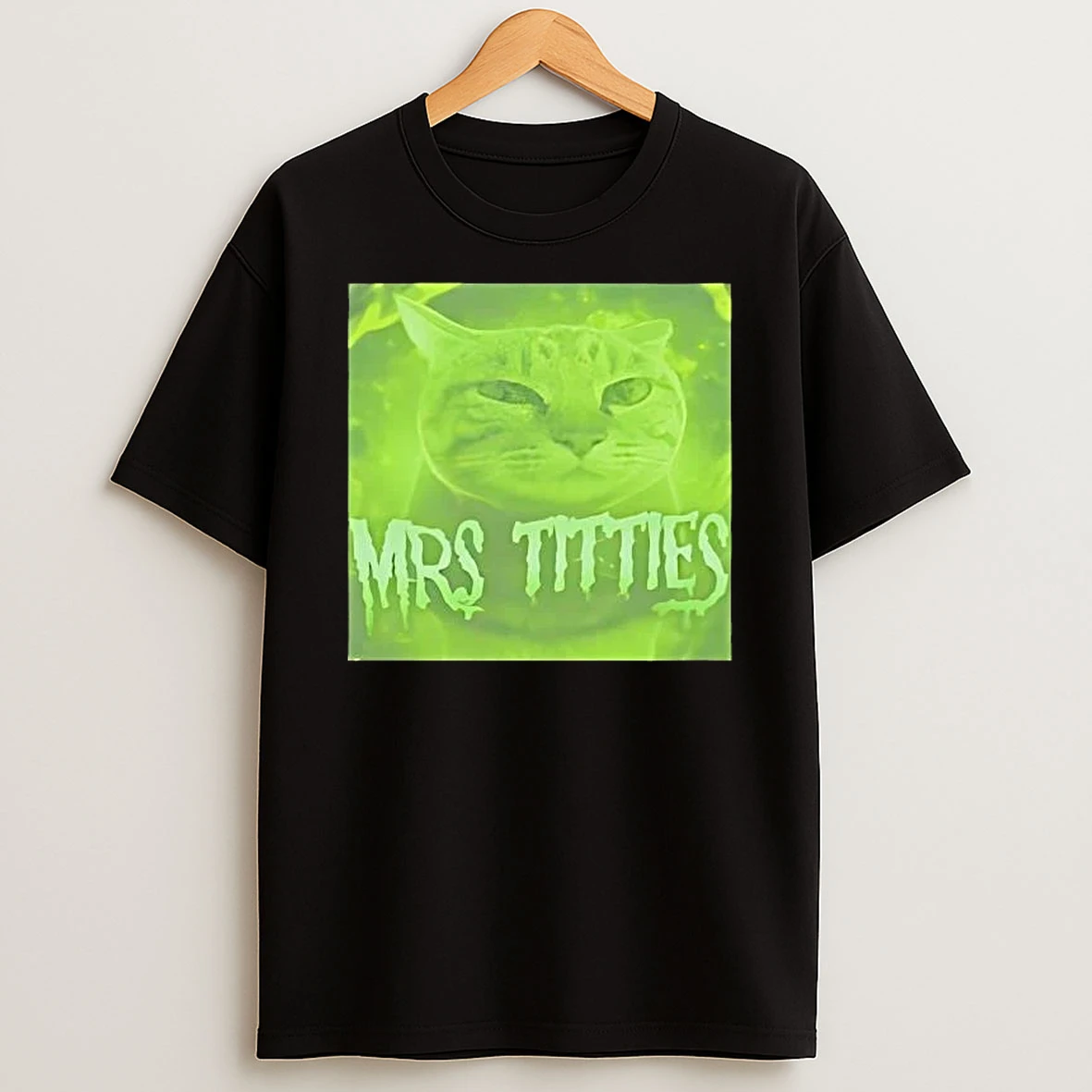 Mrs Titties Cat T Shirt