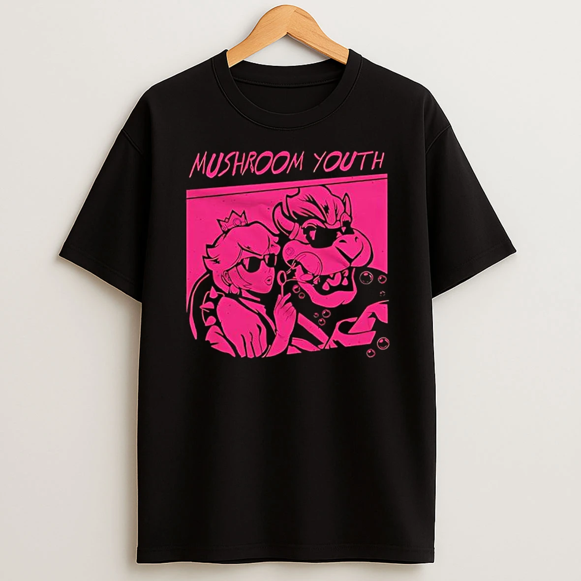 Mushroom Youth Princess Peach And Bowser The Super Mario Franchise T Shirt
