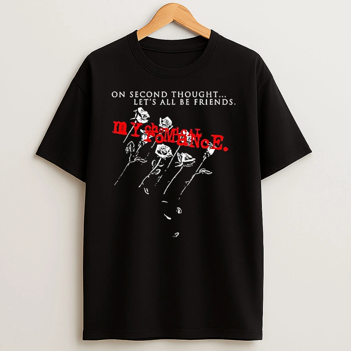 My Chemical Romance Lets All Be Friends On Second Thought T Shirt