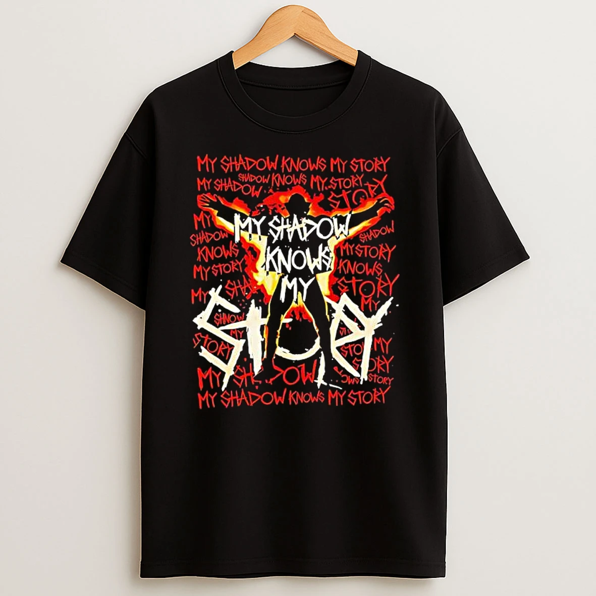 My Shadow Knows My Story Multiple Times T Shirt