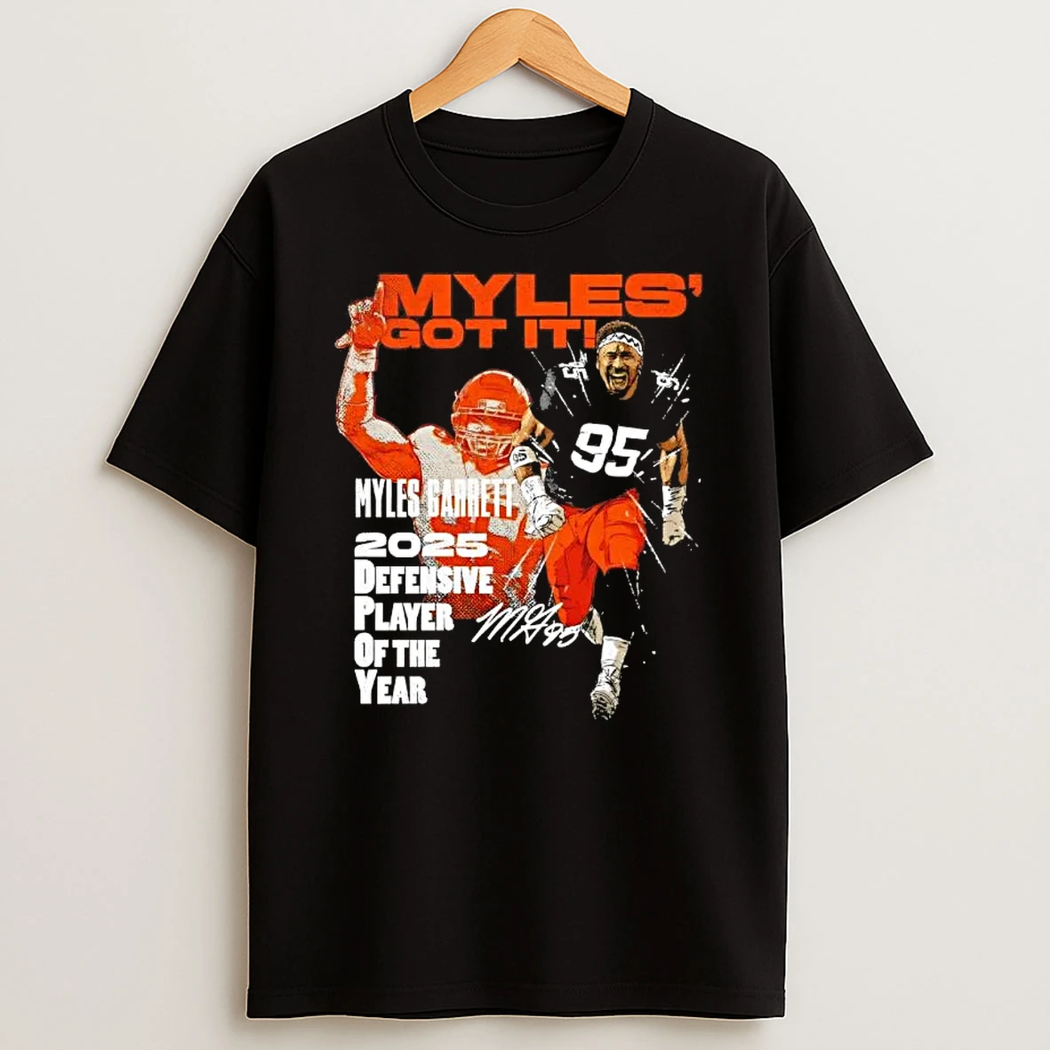 Myles Garrett Cleveland Browns 2025 Dpoy Defensive Player Of The Year T Shirt