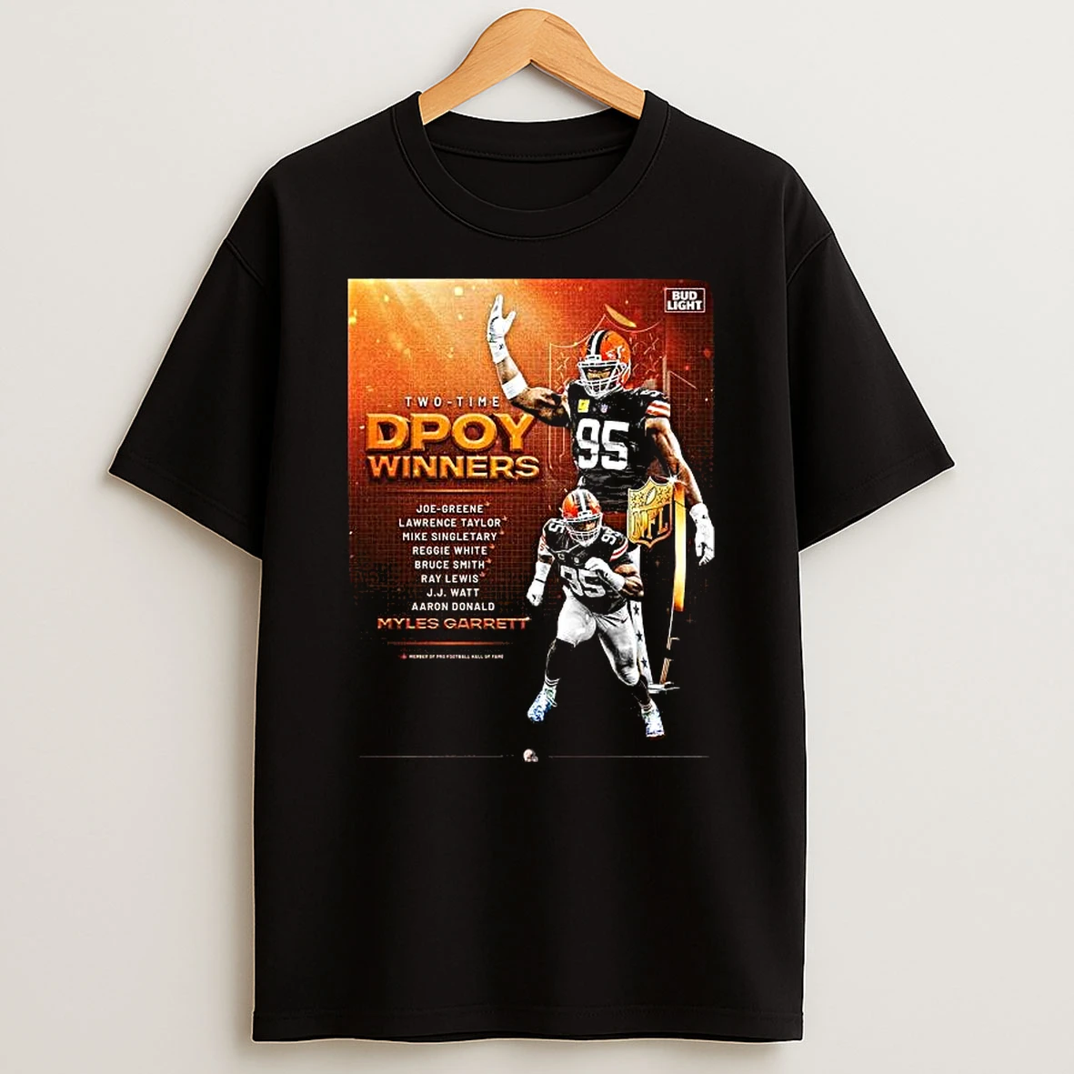 Myles Garrett Cleveland Browns Nfl Dpoy Two Time Defensive Player Of The Year T Shirt