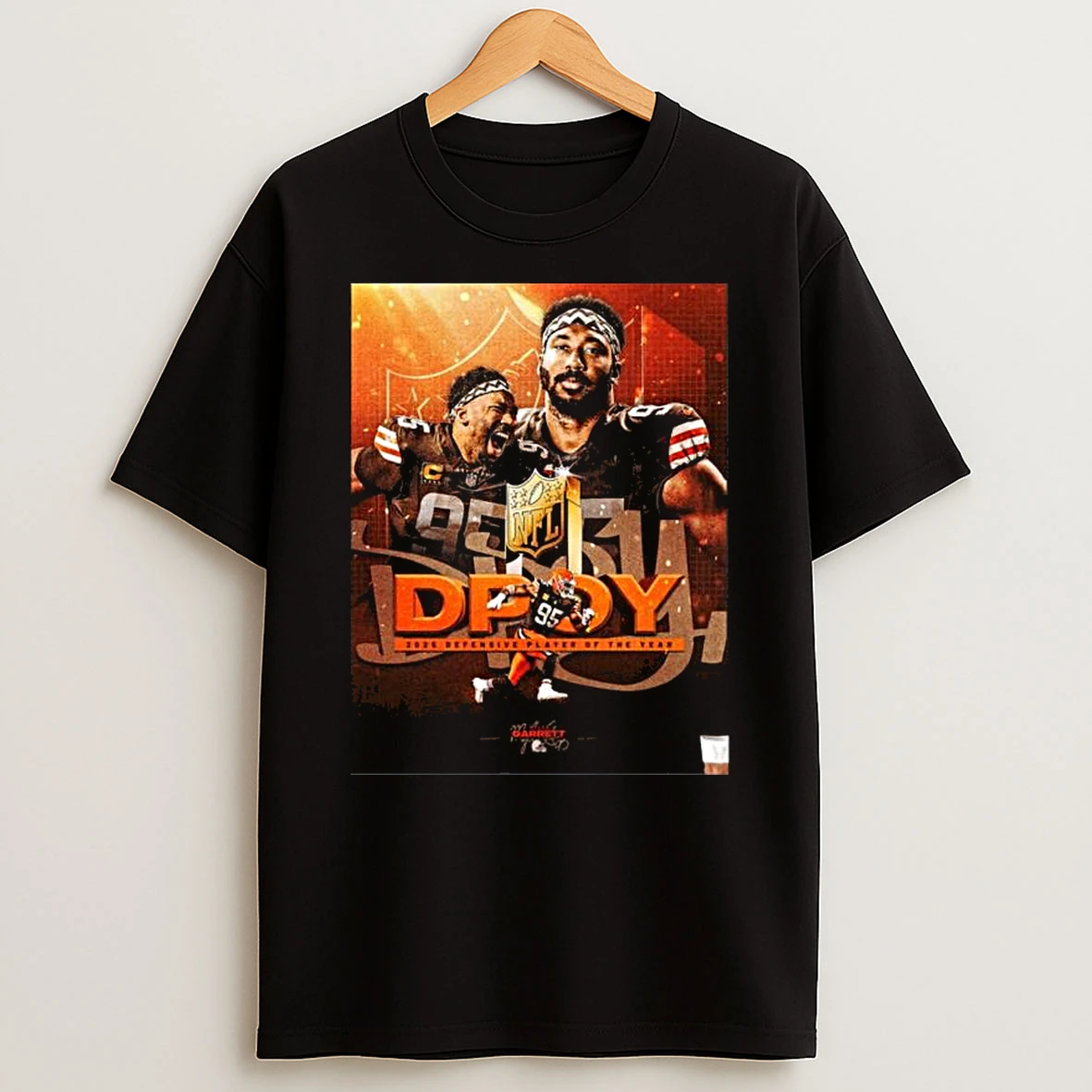 Myles Garrett Is Defensive Player Of The Year 2025 Nfl T Shirt