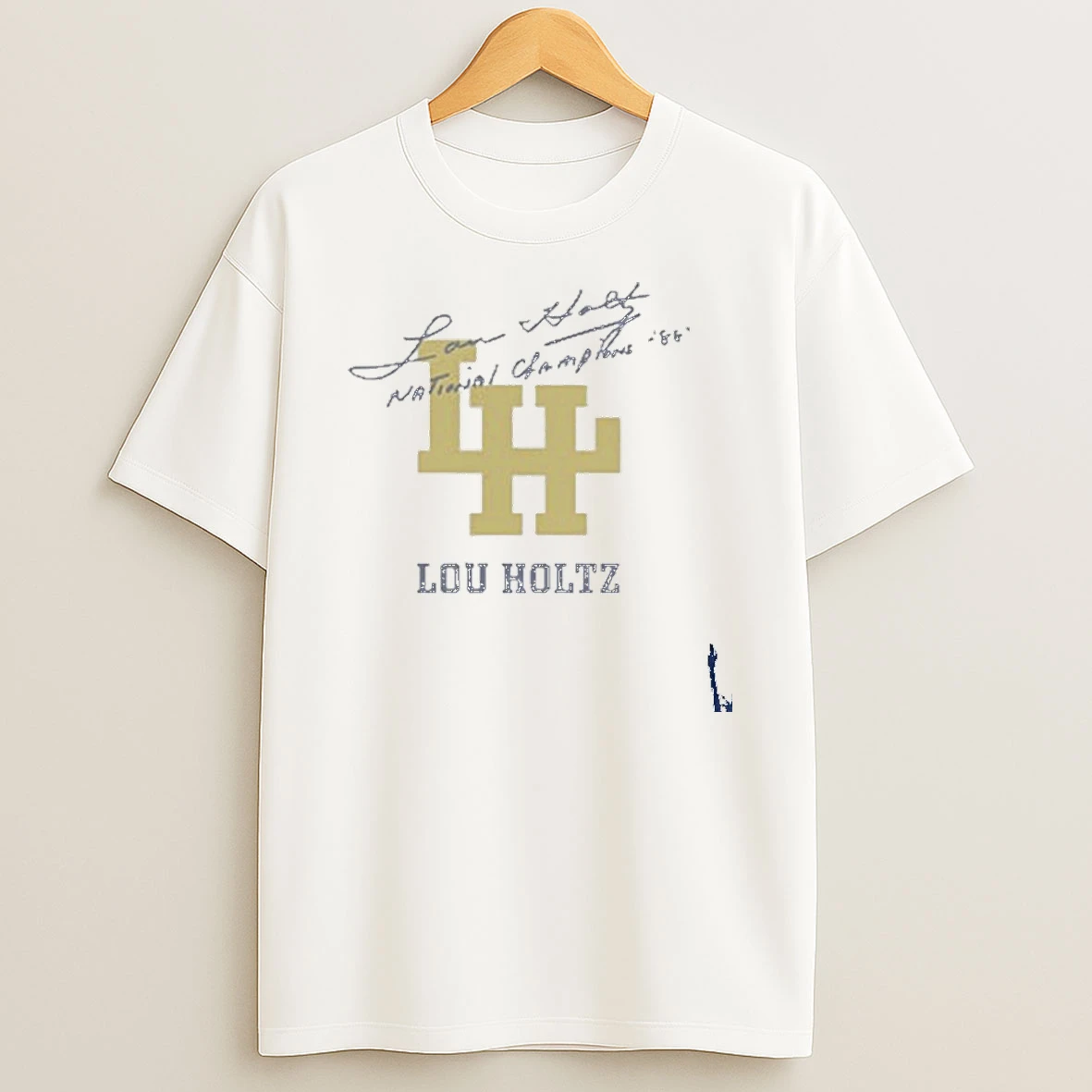 Nd Lou Holtz Logo T Shirt