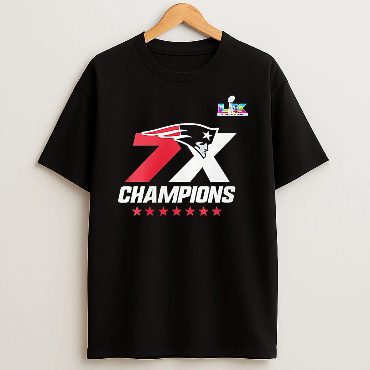 Ne Patriots Super Bowl 7x Champions T Shirt