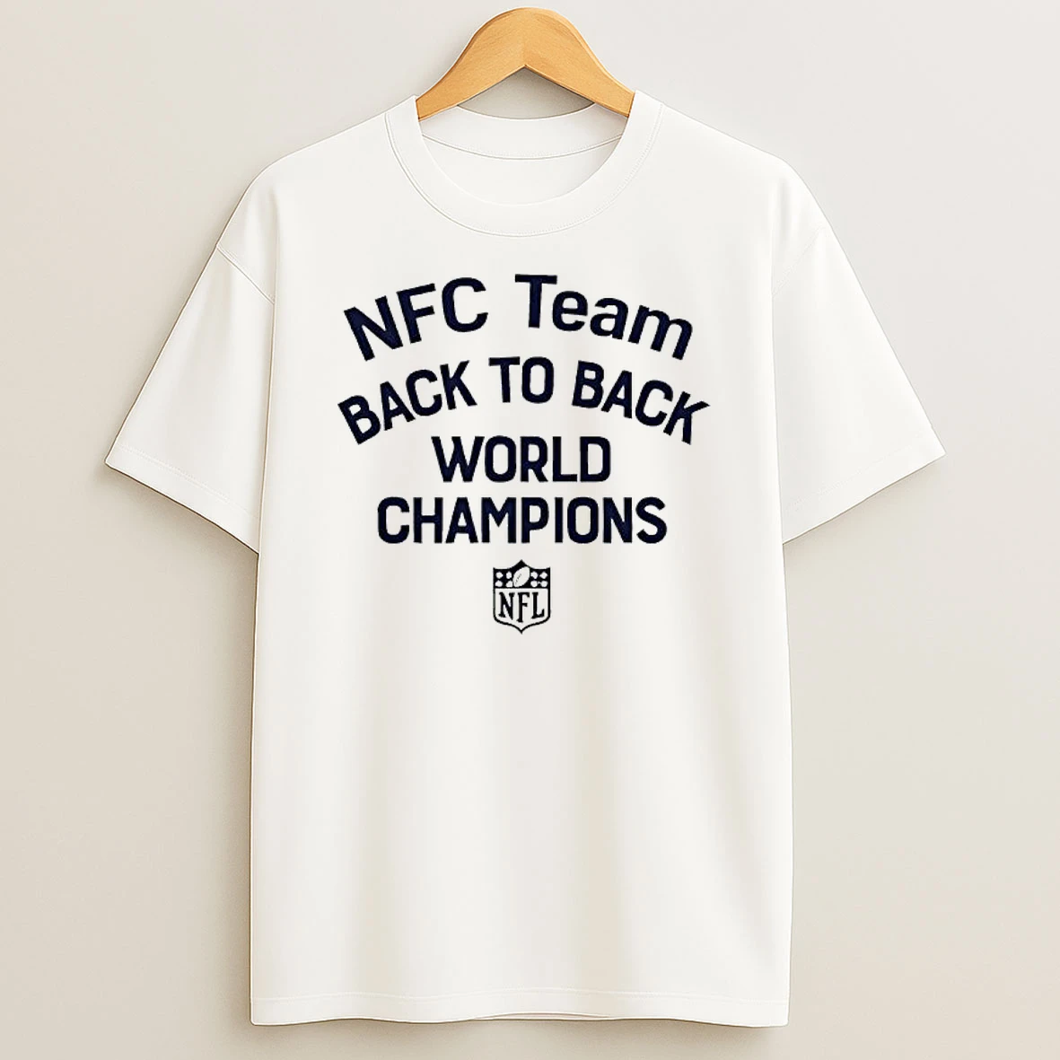Nfc Team Back To Back World Champions Logo T Shirt