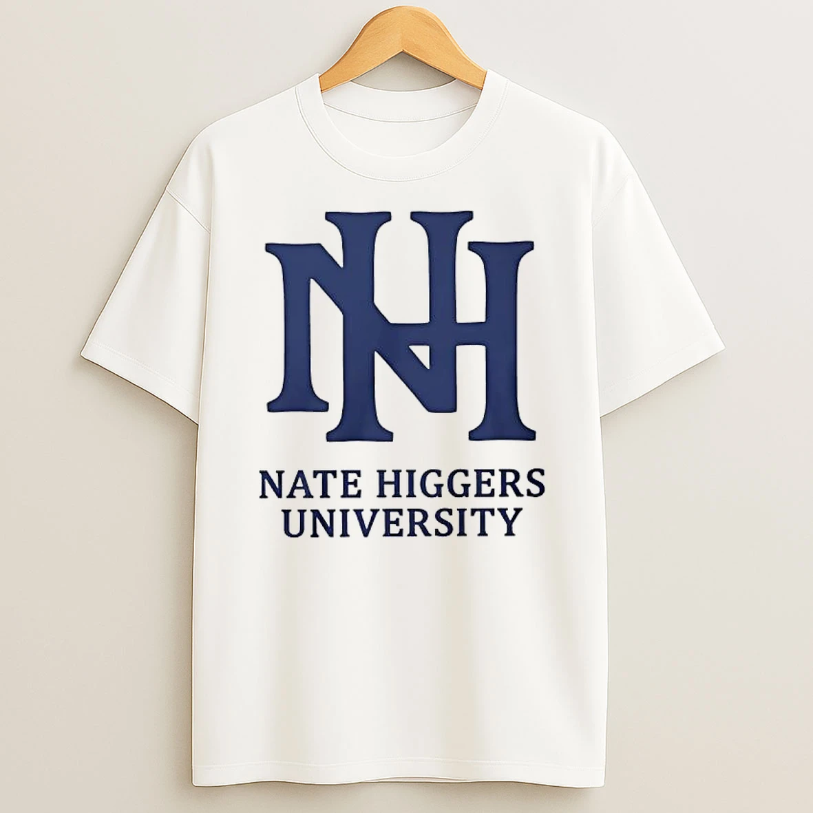 Nate Higgers University Logo T Shirt