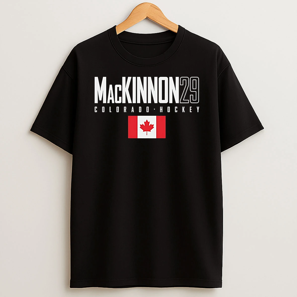 Nathan Mackinnon Colorado Canada Elite Number And Name T Shirt