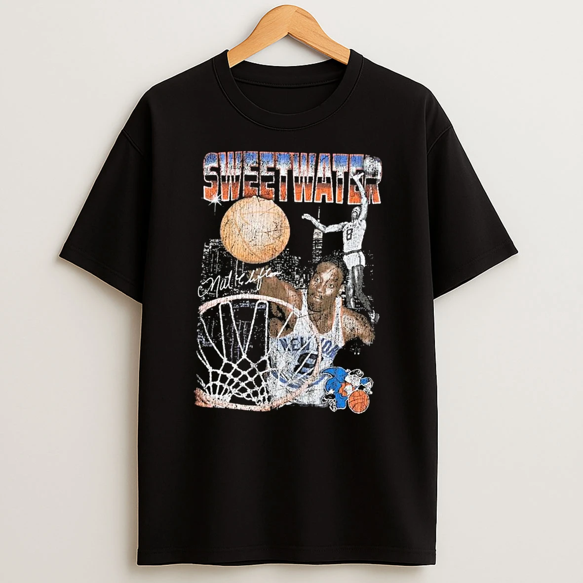 Nathaniel Clifton New York Knicks Mitchell Ness 75th Anniversary Pioneers Player T Shirt