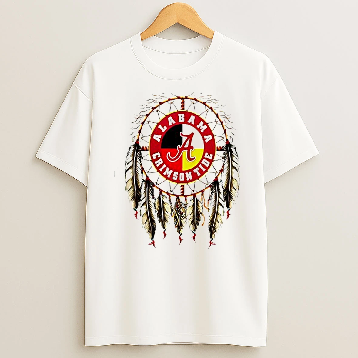 Native American Alabama Crimson Tide Logo T Shirt