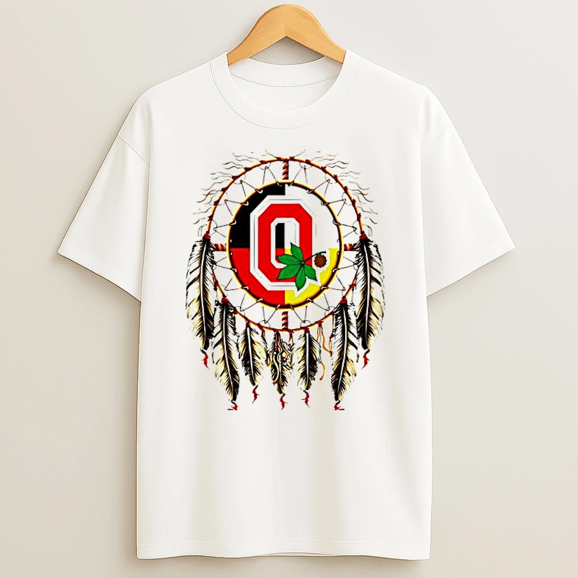 Native American Ohio State Buckeyes Logo T Shirt
