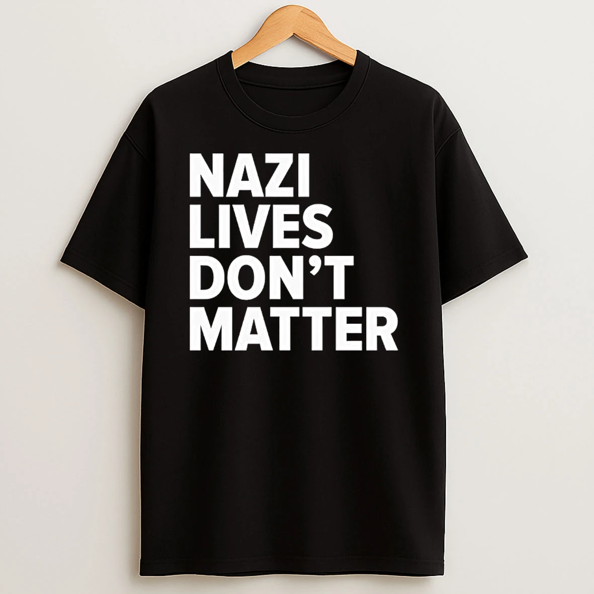 Nazi Lives Dont Matter Text T Shirt