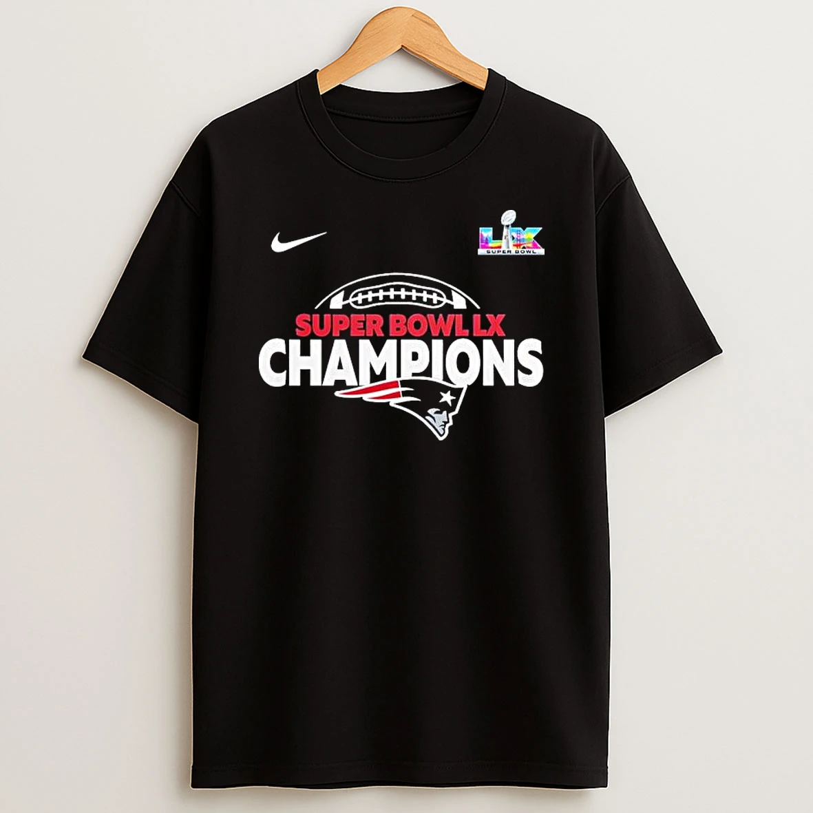 Ne Patriots Champions Super Bowl Lx 2026 T Shirt