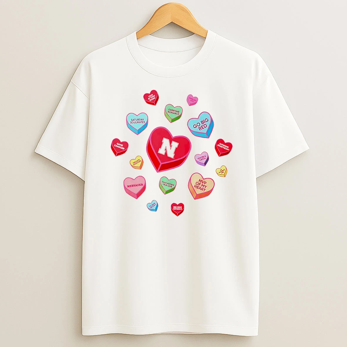 Nebraska Cornhuskers Sweet Talk Valentine Day T Shirt