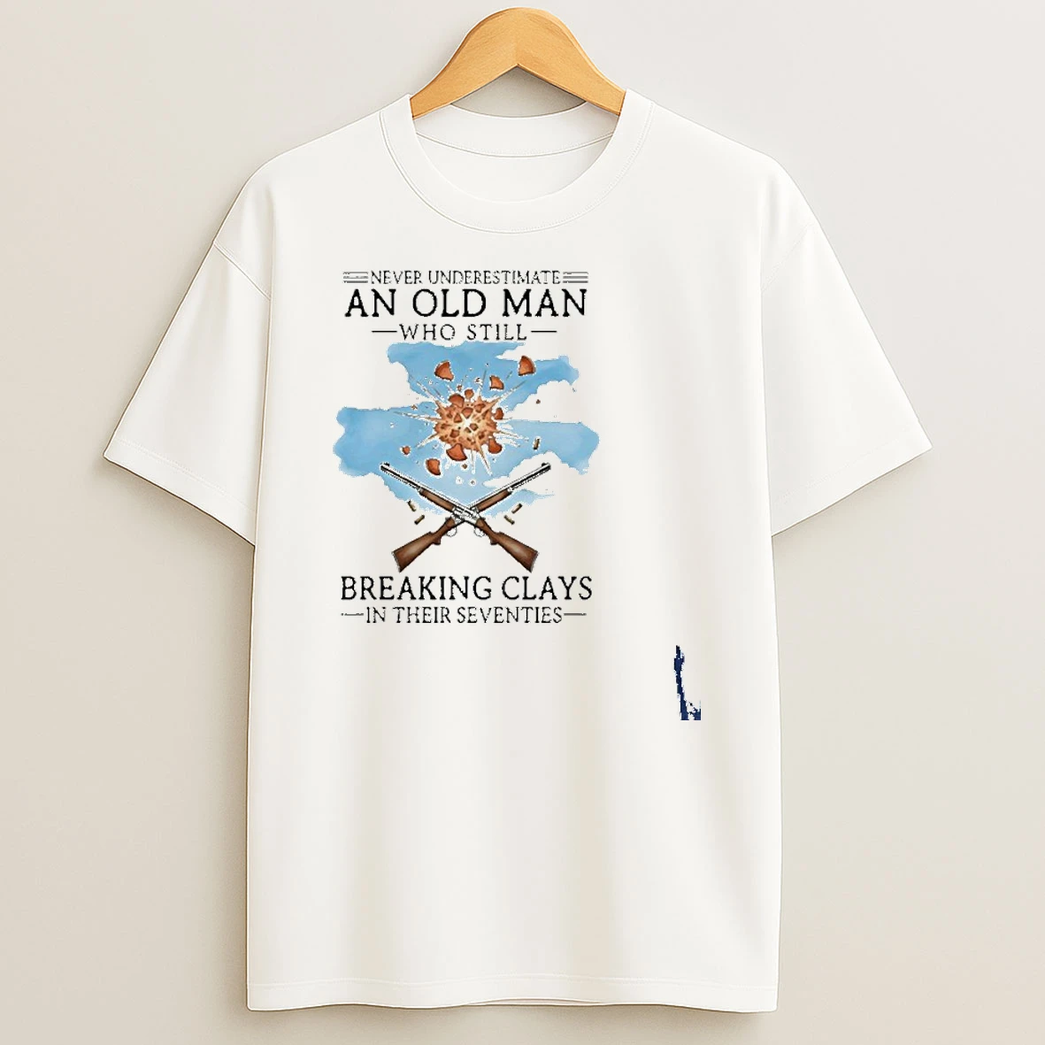 Never Underestimate An Old Man Who Still Breaking Clays In Their Seventies T Shirt