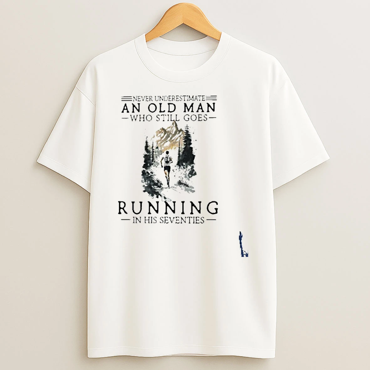 Never Underestimate An Old Man Who Still Goes Running In His Seventies T Shirt