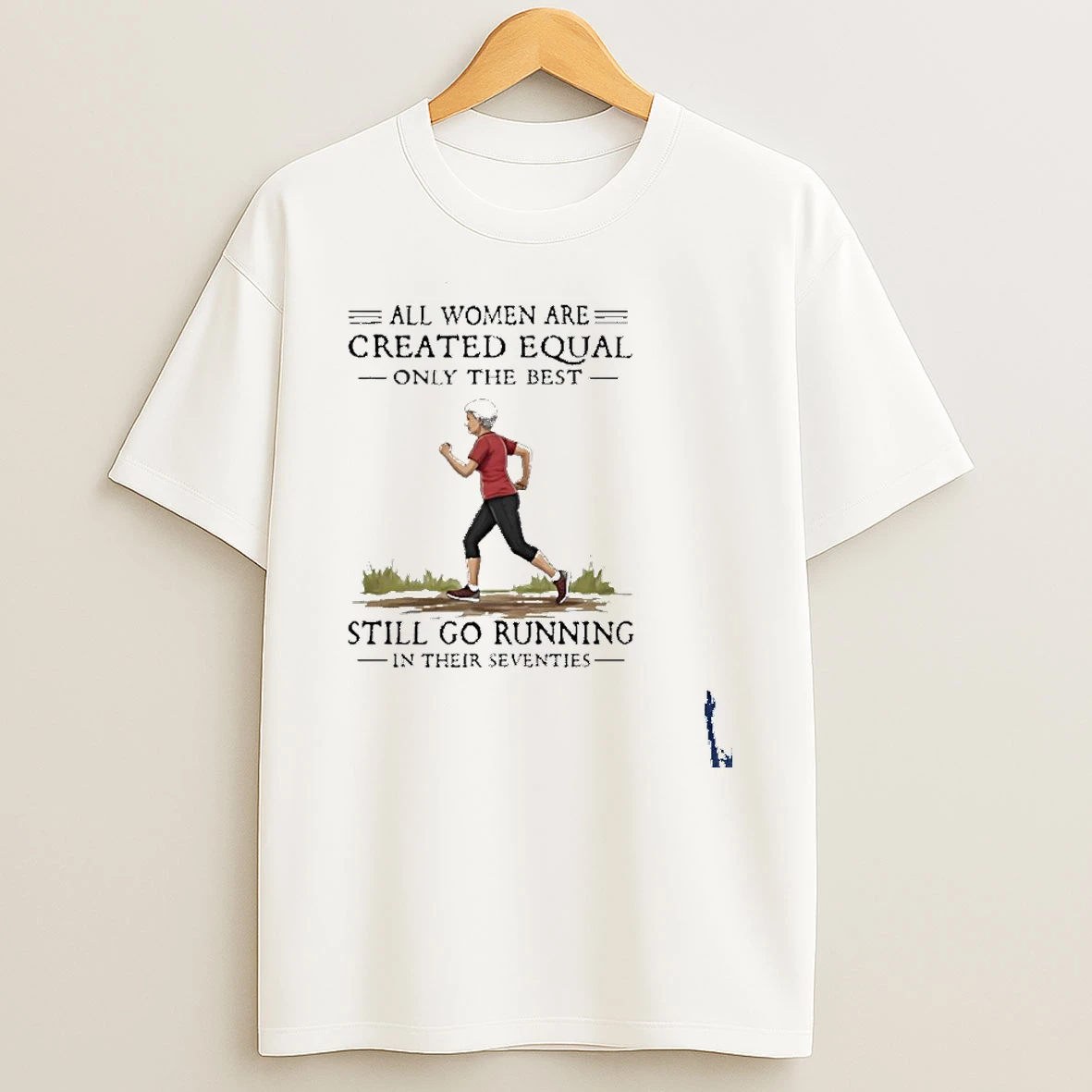 Never Underestimate An Old Woman Who Still Go Running In Her Seventies T Shirt