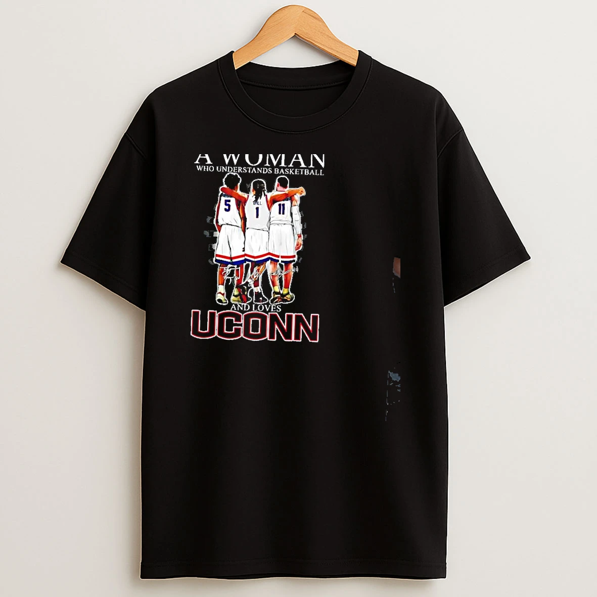 Never Underestimate A Woman And Lovs Uconn Huskies Players Tarris Reed Jr X Solo Ball X Alex Karaban T Shirt