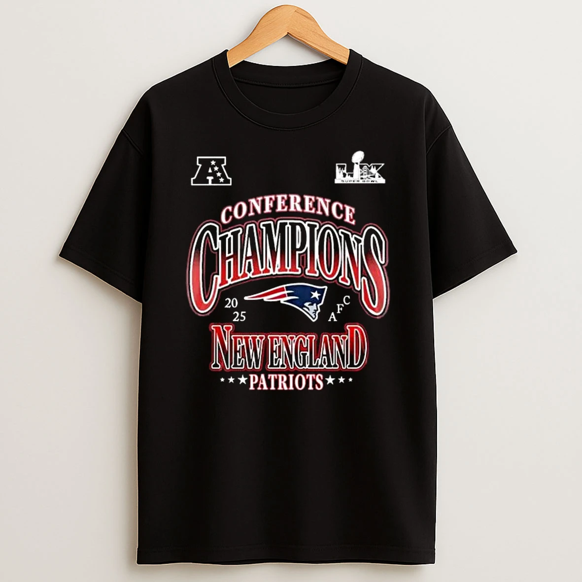 New England Patriot 2025 Afc Champions 2026 T Shirt