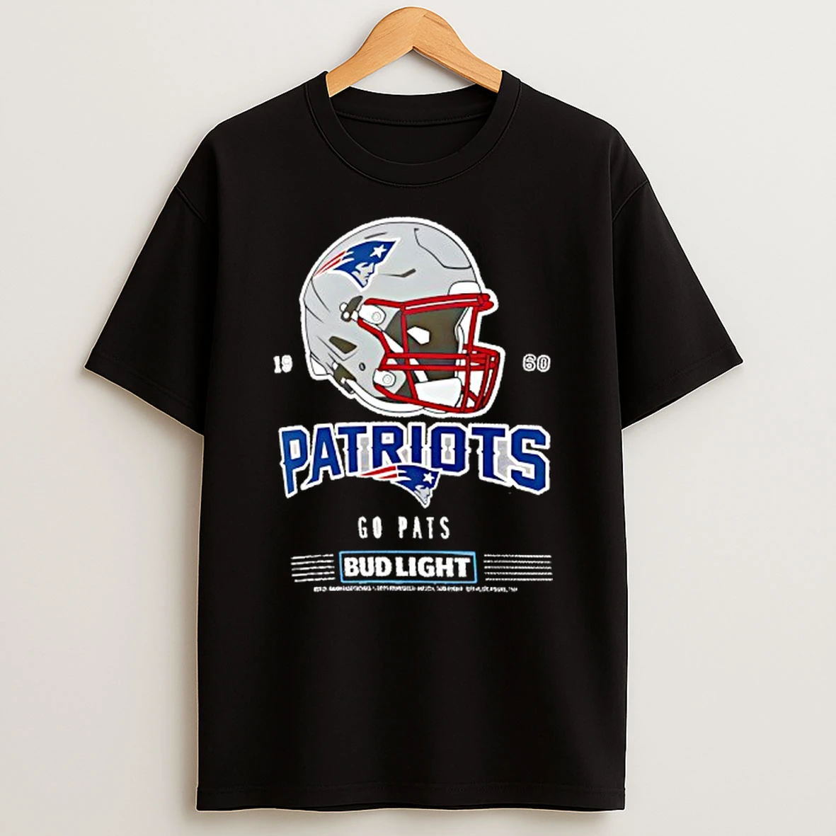 New England Patriots Bud Light Tri Blend T Shirt