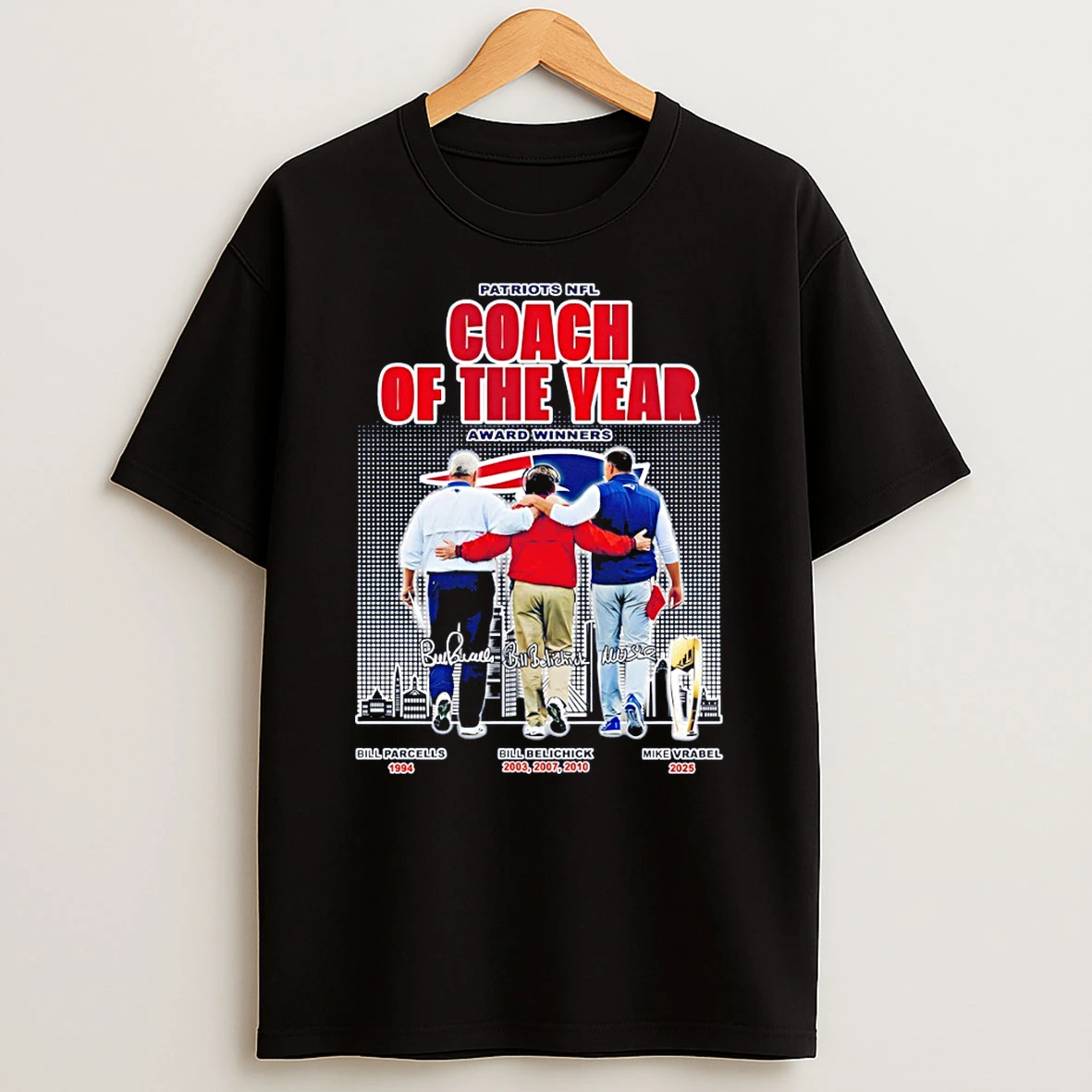 New England Patriots Football Coach Of The Year Great Coaches For An Awesome Team T Shirt