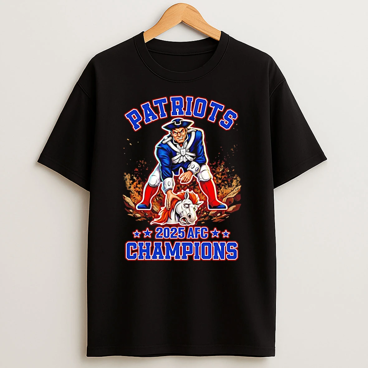 New England Patriots Nep Champs Gildan 2025 Afc Champions T Shirt