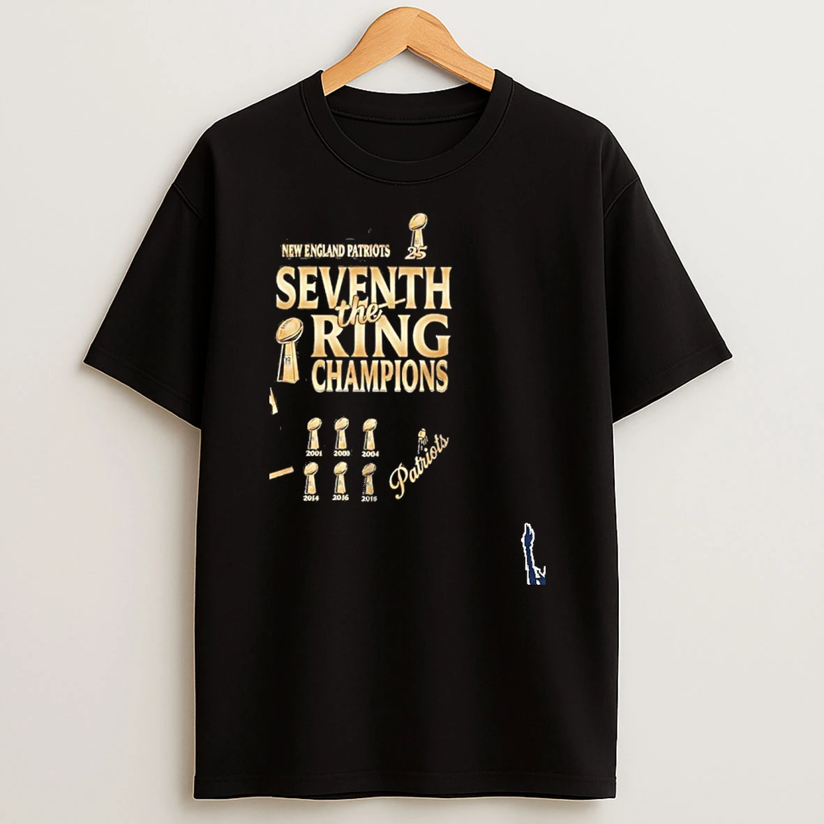 New England Patriots Seventh The Ring Super Bowl Champions T Shirt