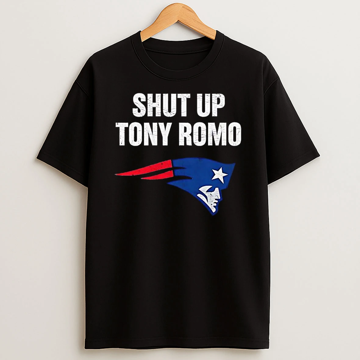 New England Patriots Shut Up Tony Romo Nfl Telecasts T Shirt