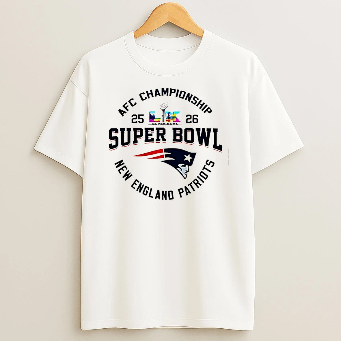New England Patriots Super Bowl Lx 2026 Just Hate Us T Shirt