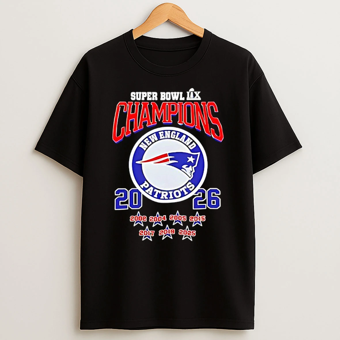 New England Patriots Super Bowl Lx Champions 2026 T Shirt