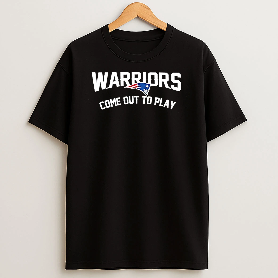 New England Patriots Warriors Come Out To Play Graphic T Shirt