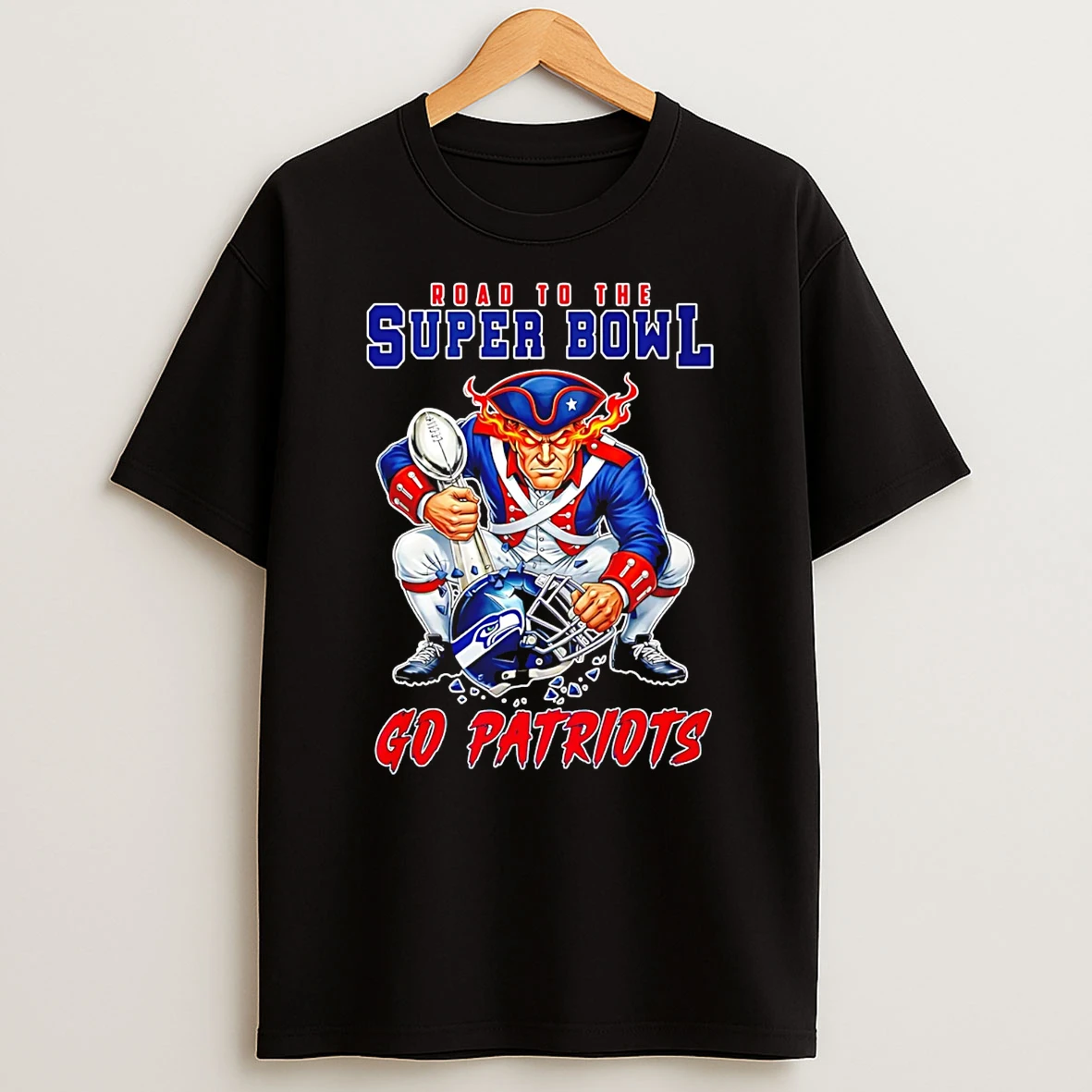 New England Patriots Road To The Super Bowl Go Patriots T Shirt