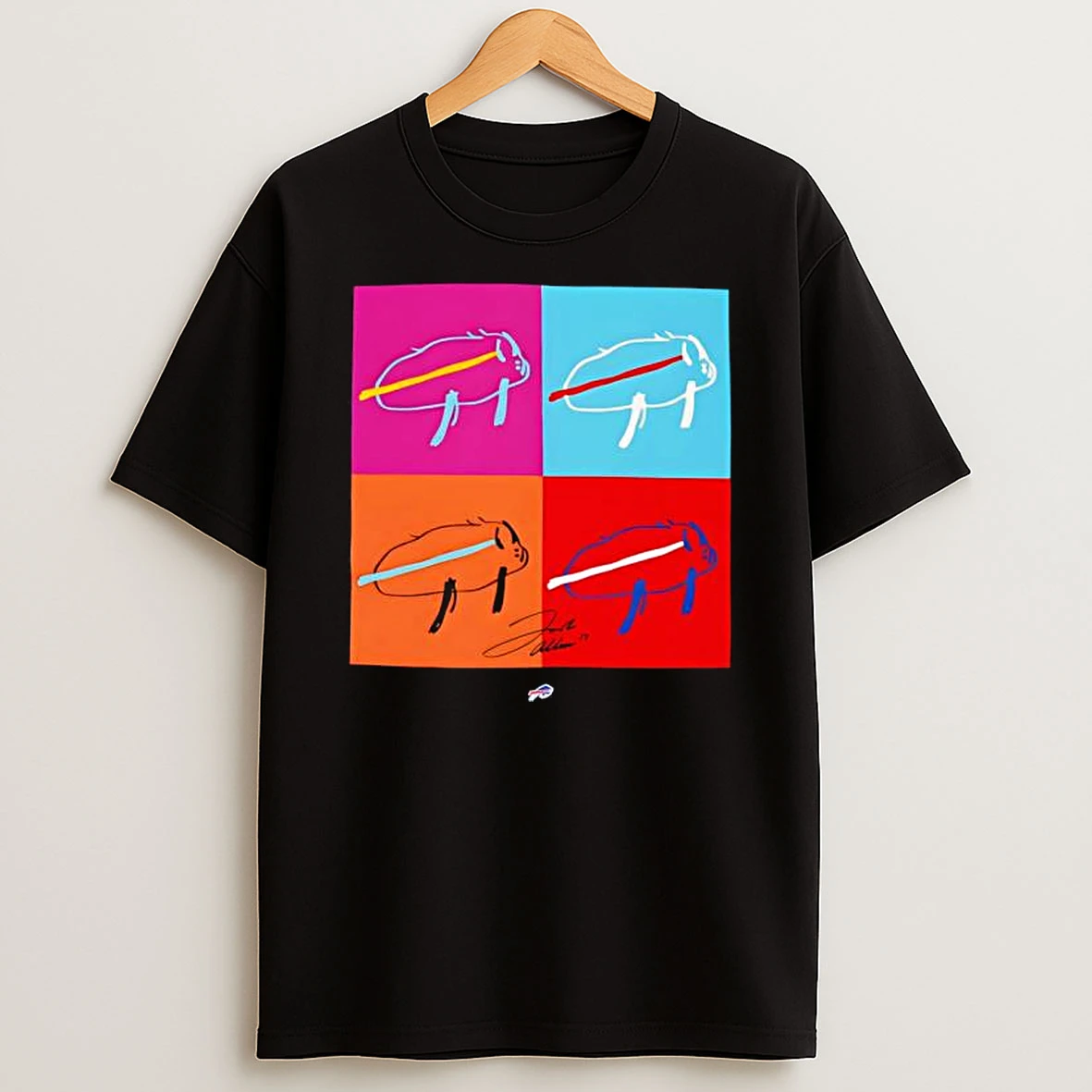 New Era Buffalo Bills Multi Color Billustration T Shirt