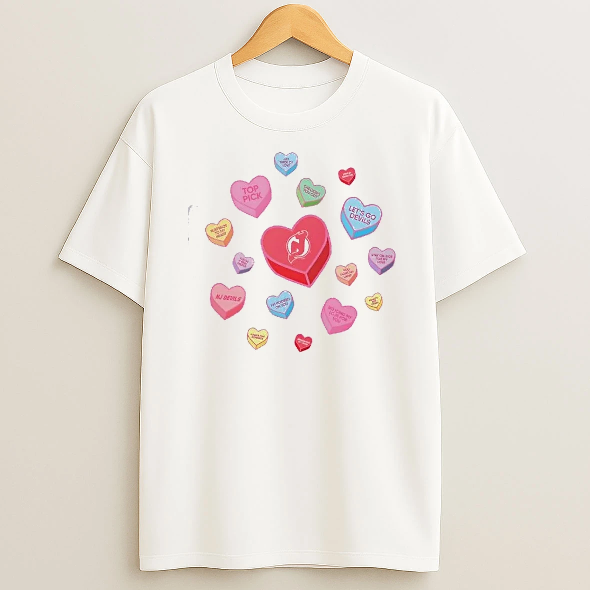 New Jersey Devils Sweet Talk Valentines Day T Shirt