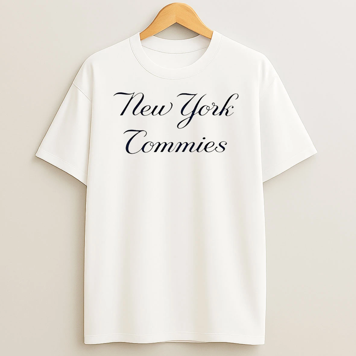 New York Commies 2026 Text T Shirt