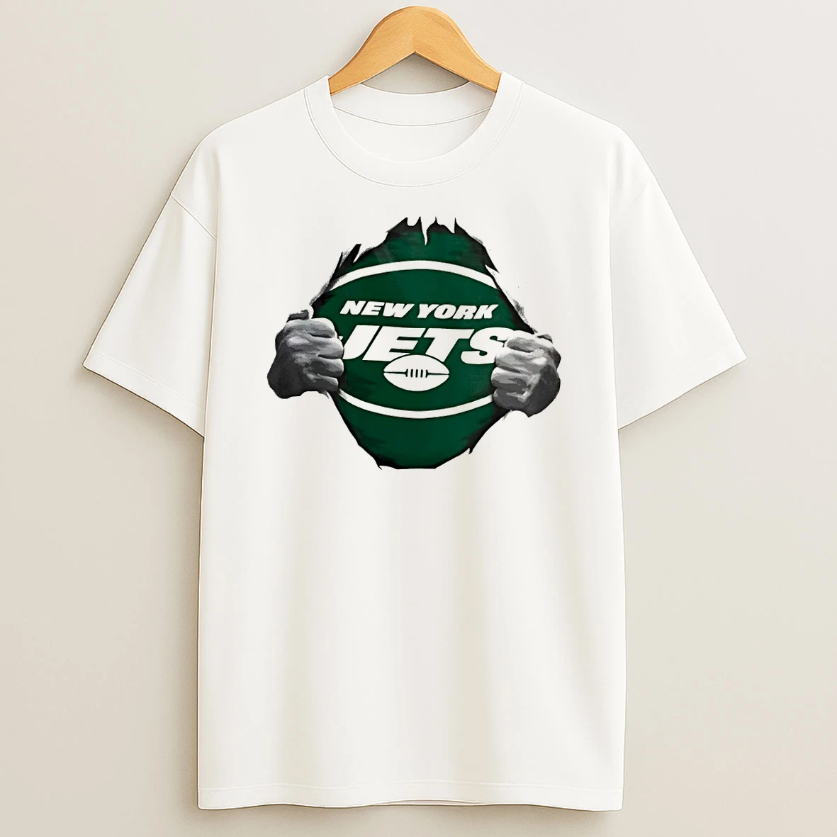 New York Jets Nfl Football Ripped Off Vintage T Shirt