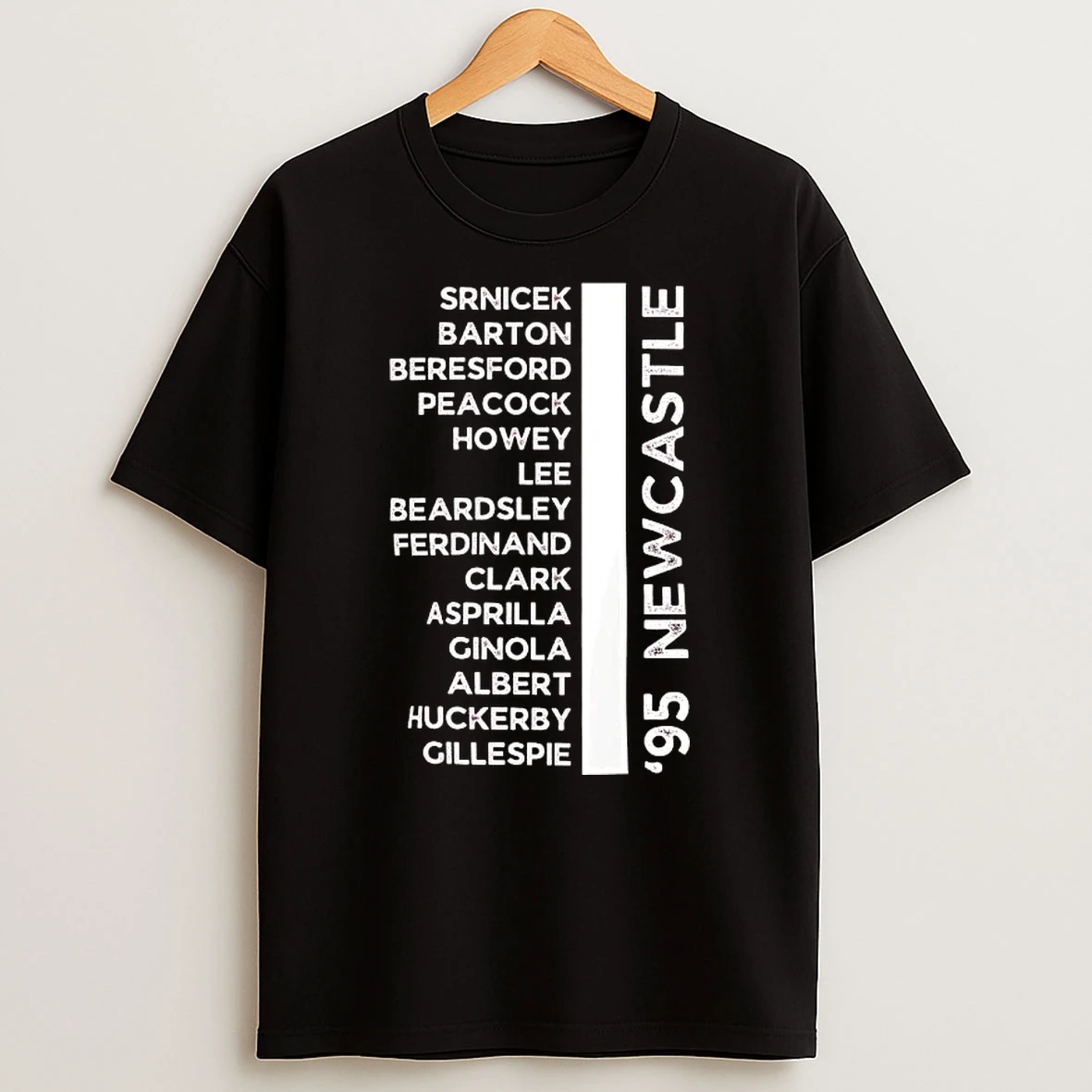 Newcastle 95 Legends Retro Football Fan T Shirt