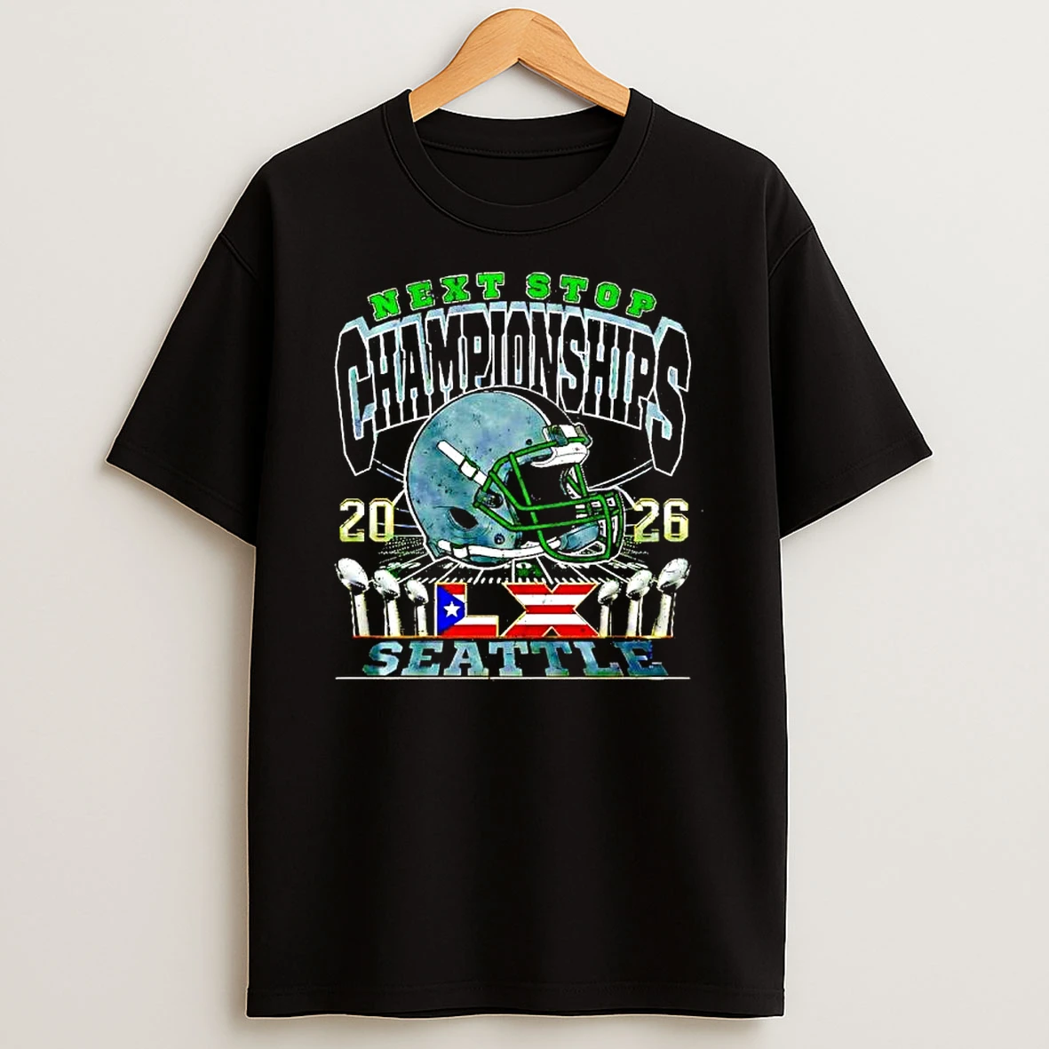 Next Stop Championships Seattle 2026 Graphic T Shirt