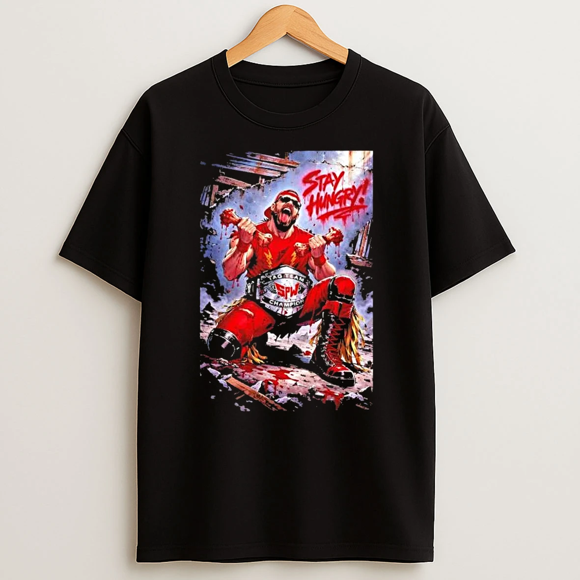 Nick Nightrain Stay Hungry T Shirt