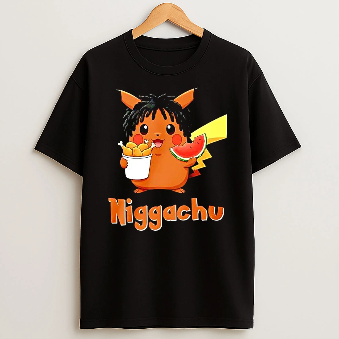 Niggachu Graphic Funny T Shirt